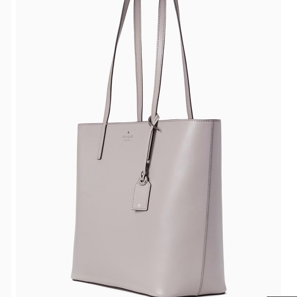 Kate Spade Jaine Medium Leather Tote. NWT.  Gray - Picture 2 of 8